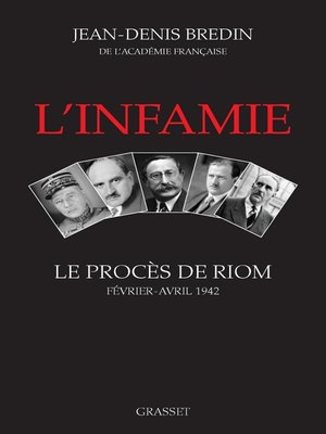 cover image of L'infamie